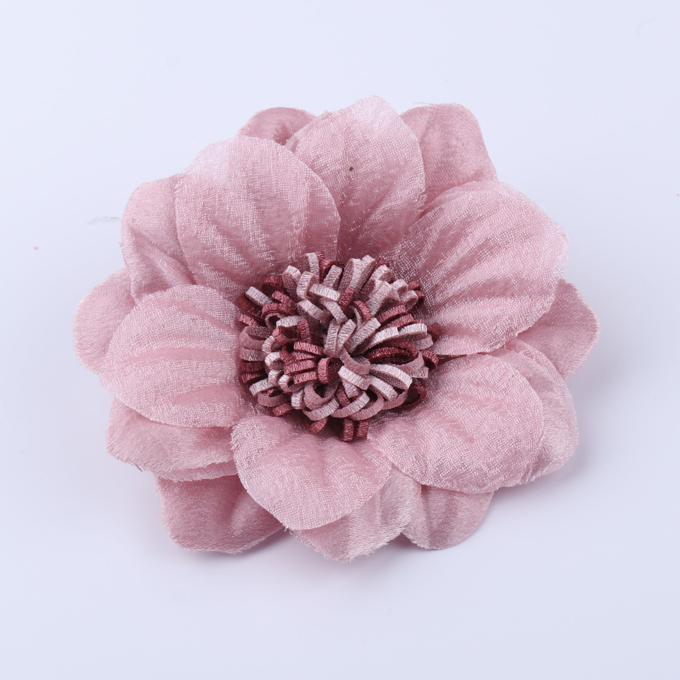 义乌布花厂家装饰发饰配件布艺花diy手工发夹胸针耳环布花朵现货详情图4