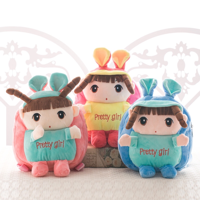 Baby schoolbag Baby girl Korean cute kindergarten 4 year old boy plush backpack children's schoolbag
