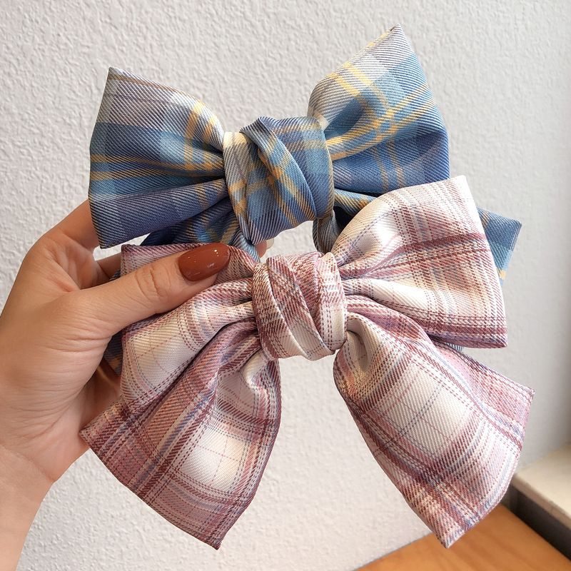 jk uniform big bow hairpin bow tie female Korean Instagram celebrity clip headwear Japanese girls super fairy hair accessories full figure