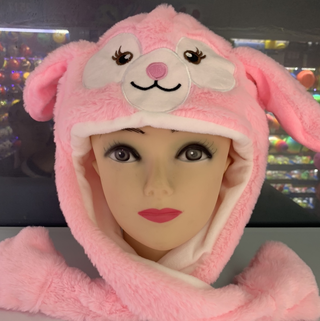 发光耳朵会动帽子图