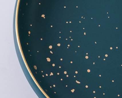 4.75-inch Nordic-style modern and fashionable gold-rimmed ceramic pastry bowl, rice bowl and soup bowl detail image 2