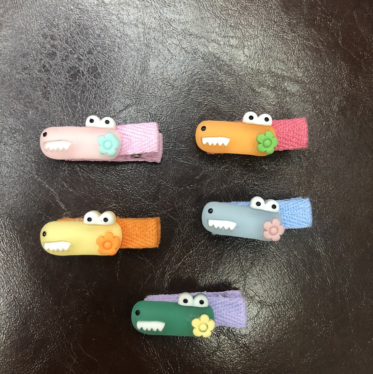 韩国简约碎花纹发箍女气质外出秋冬压发防滑头窟宽边毛绒头箍发卡发夹鸭嘴夹新年红色发夹儿童发夹发饰