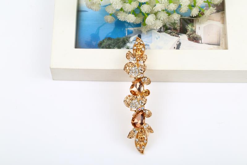 Elegant Double Butterfly 8Cm Transverse Clip