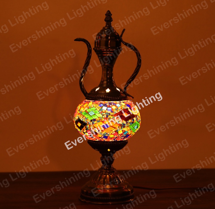 Turkish Mosaic table lamp decorative light night light wine pot decorative light