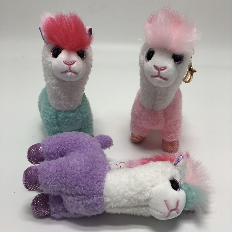 Manufacturers direct multi - color alpaca wool toys keychain accessories bags pendant grab-machine doll