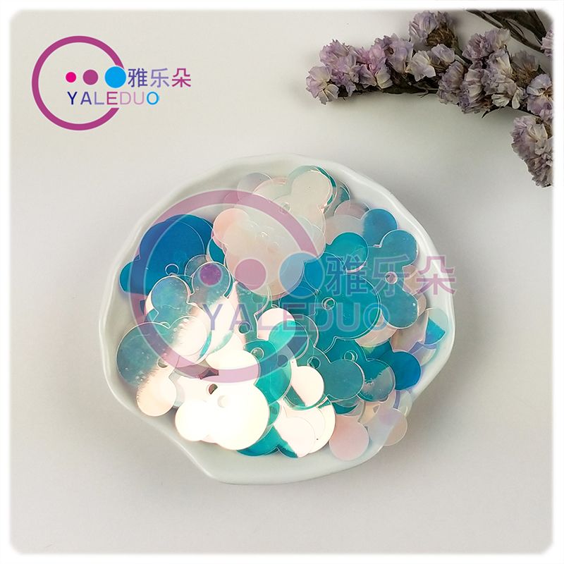 PVC30mm golden light with holes, mouse head sequins, festival stage costume, earrings, accessories, diy jewelry materials Application Scenario