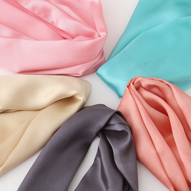 Rotaimei women's summer thin silk beach scarf, suitable for both spring and autumn, extra-large long mulberry silk scarf details Picture