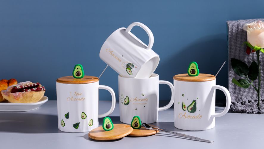 Yiwu Good Goods - Summer Avocado Cover Cup Cartoon Cup 2022 New Model