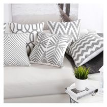 Nordic geometry embroidery pillow cushion for leaning on office chair back pillow case manufacturers straight sales from the best