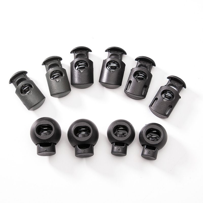 20年老店 塑料电镀吊钟 绳扣ABS 尼龙绳扣弹簧扣 猫眼扣 pom绳扣