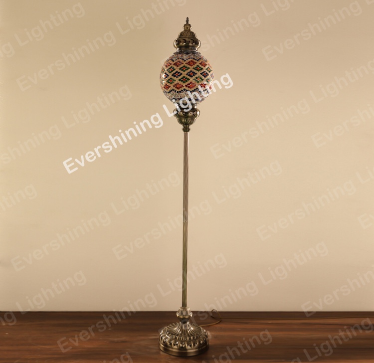 Turkish Mosaic floor lamp single spherical series Specification image
