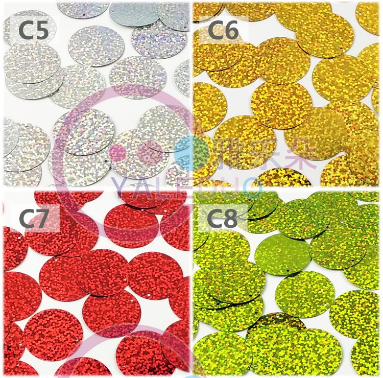 PVC30mm edge-hole flat round sequined earrings, diy handmade accessories, clothing, shoes, hats, bags, bracelets, pendants, materials and accessories detail image 6