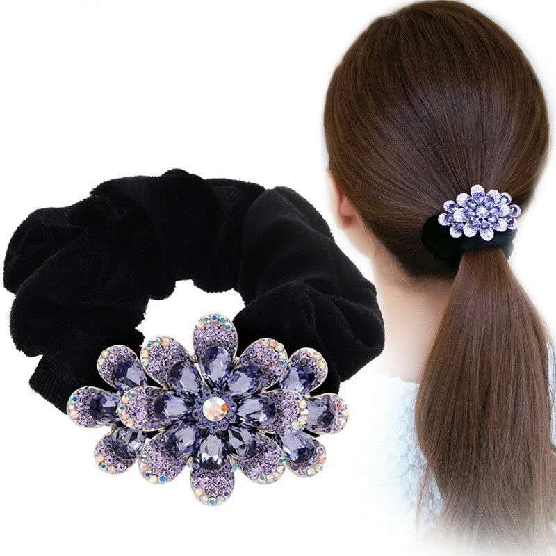 High-Grade Crystal Glass Accessories Flannel Circle