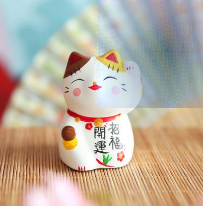 Rocking cat trumpet housewarming gift placement desk placement couple wedding gift car decorations