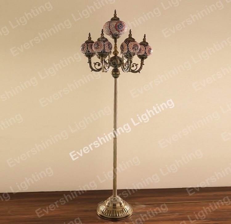 Seven Turkish Mosaic floor lamps and decorative floor lamps Specification image