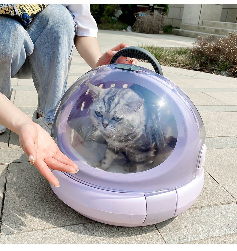 宠物猫包外出便携太空舱 四季猫窝透气便携手提太空舱猫包详情图12