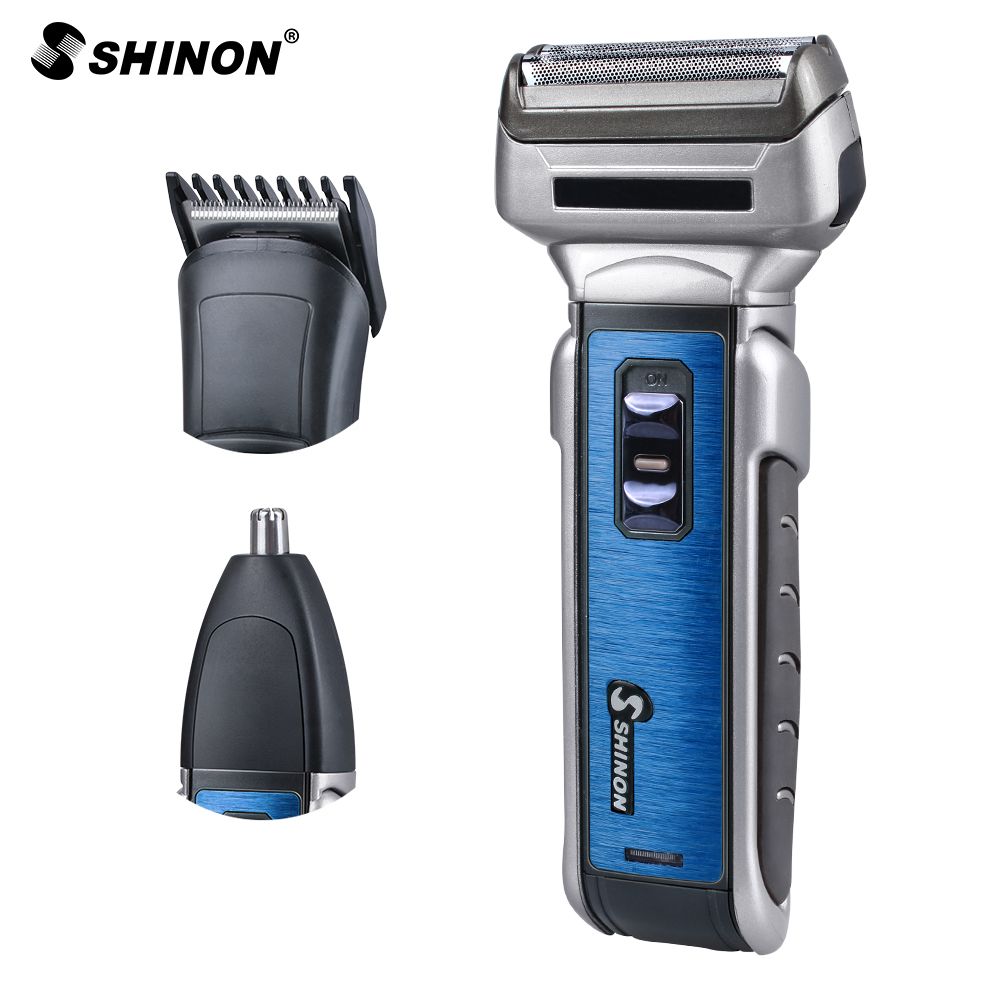 7089-3 Cross-border exclusive reciprocating multi-functional three-in-one electric shaver and washable razor details Picture