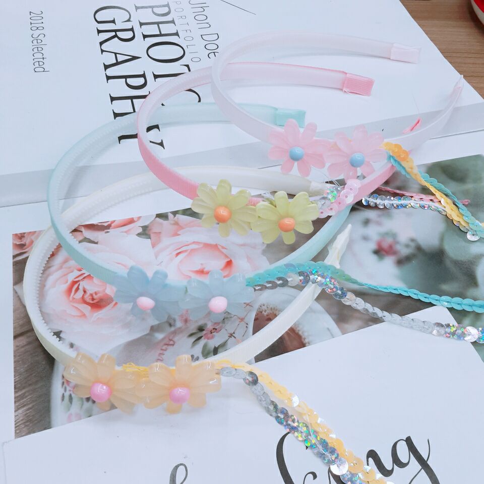 Children's hair clips, baby girl hair bands, cute headbands, little girl Korean toothed anti-slip princess, no head injury for babies details Picture