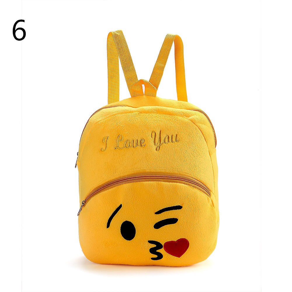 Expression plush toys, kindergarten schoolbags, children's backpacks, cute expression and adorable bags, Jinquan 0801 booth