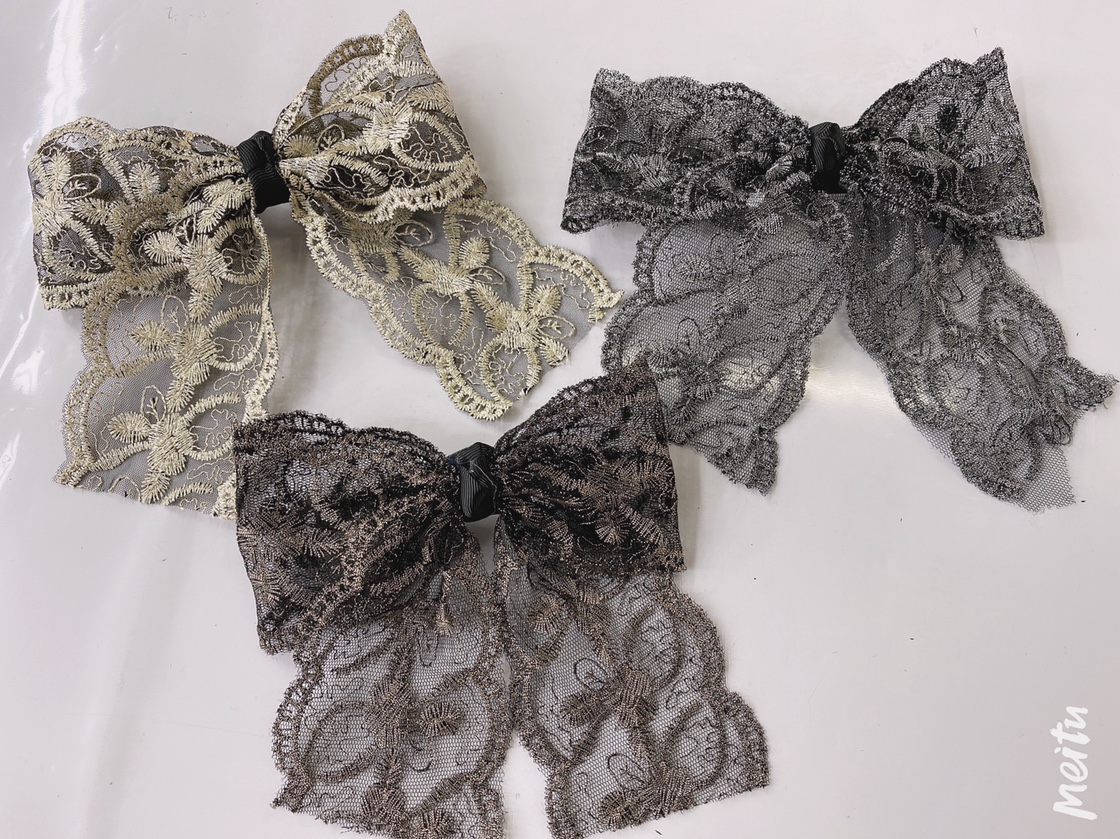Korean Version Of The New Fashion Trend All Back Head Big Bow Tie Elastic Yellow Clip 10 Cm Clip Application Scenario