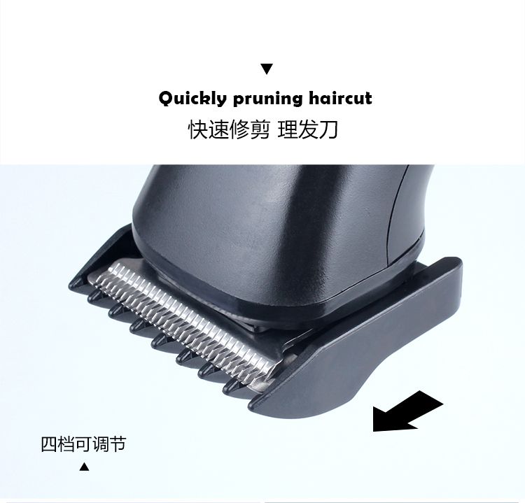 7071 Cross-border exclusive reciprocating multi-functional dual-head electric shaver, full-body washable razor detail image 8