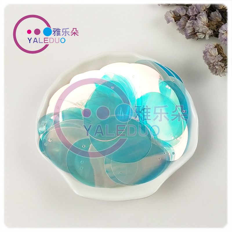 28x38mm golden single-hole egg-shaped bright door curtain sequins, festival stage decoration earrings, diy accessory materials Application Scenario