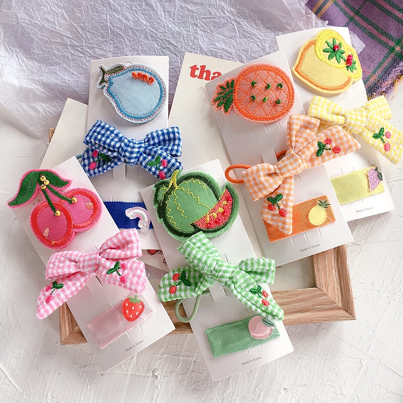 Korean version of fluorescent 3 - piece hairpin combination thumbnail