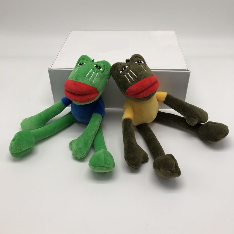 New sad frog tears frog plush toy keychain bag pendant boutique grab machine doll supply