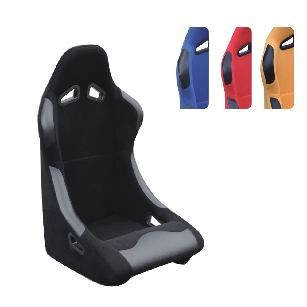 厂家直销汽车改装安全座椅 PVC皮革红色通用可调节电竞赛车座椅详情图1