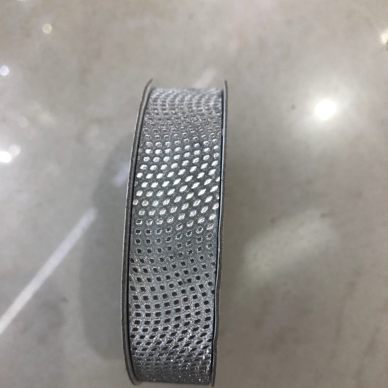 1.8cm5米 金粉圆点彩带细节图