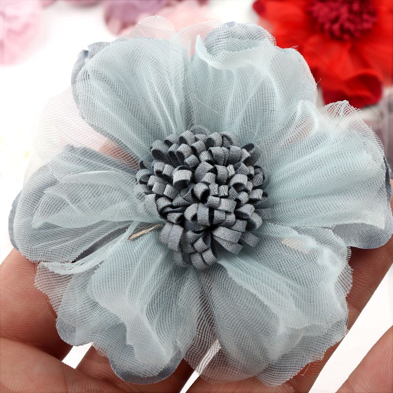 产地货源超纤绢纱仿真布艺花diy配件辅料鞋包沙滩鞋配饰材料批发详情图11