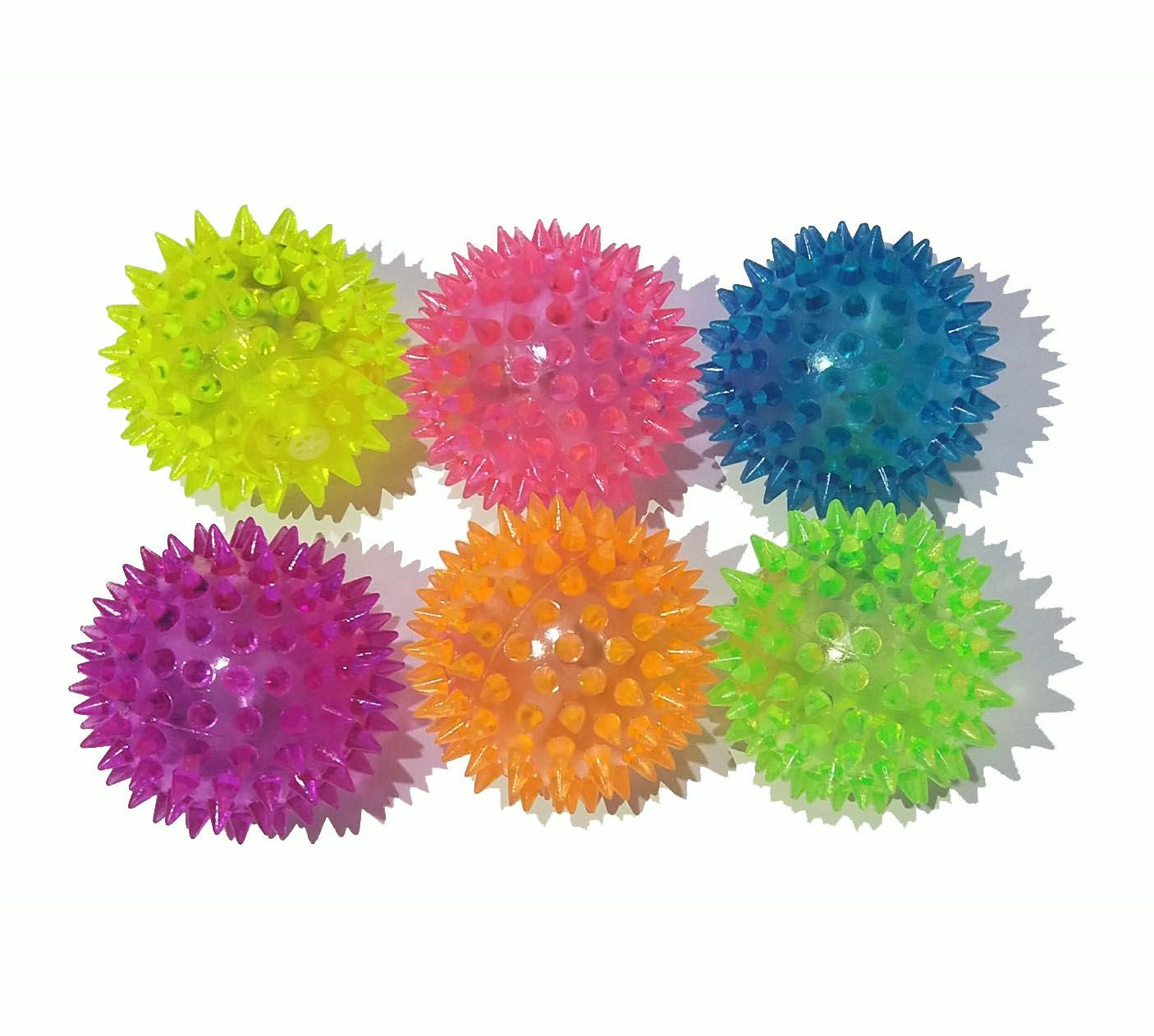 厂家直销 7.5cm闪光按摩球 外贸直销