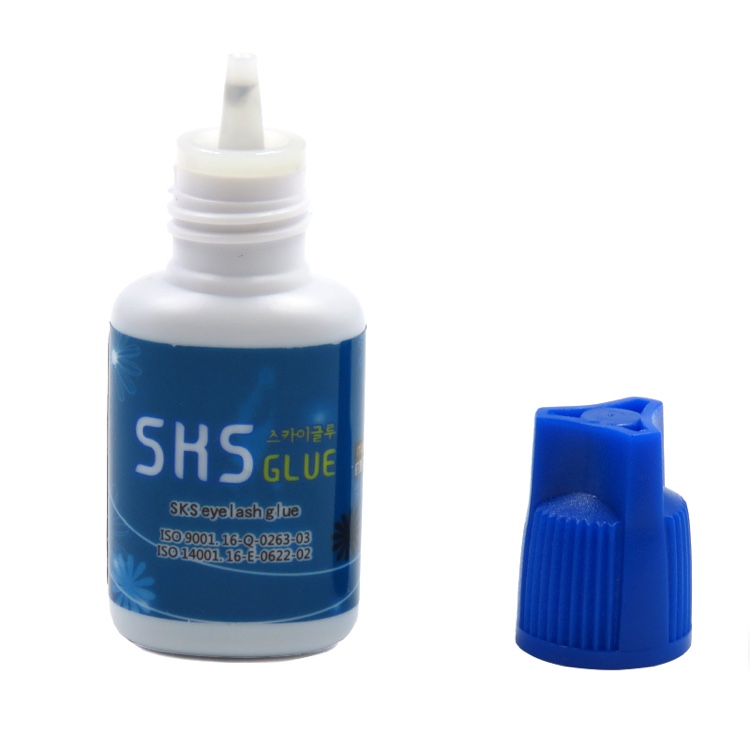 SKS Korean imported false eyelash extension Special Glue, low-odor quick-drying glue, Special Glue for eyelash extension shops, 10ml, Exclusive for foreign trade, false eyelash extension glue, false eyelash extension glue Specification image