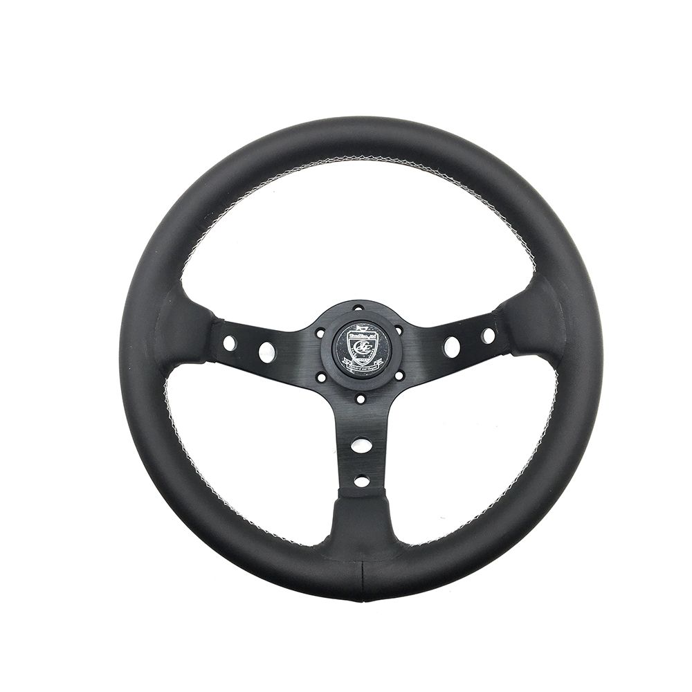 Car modification racing steering wheel, velvet leather/super-fine leather modified steering wheel, deep concave steering wheel, 350/320MM