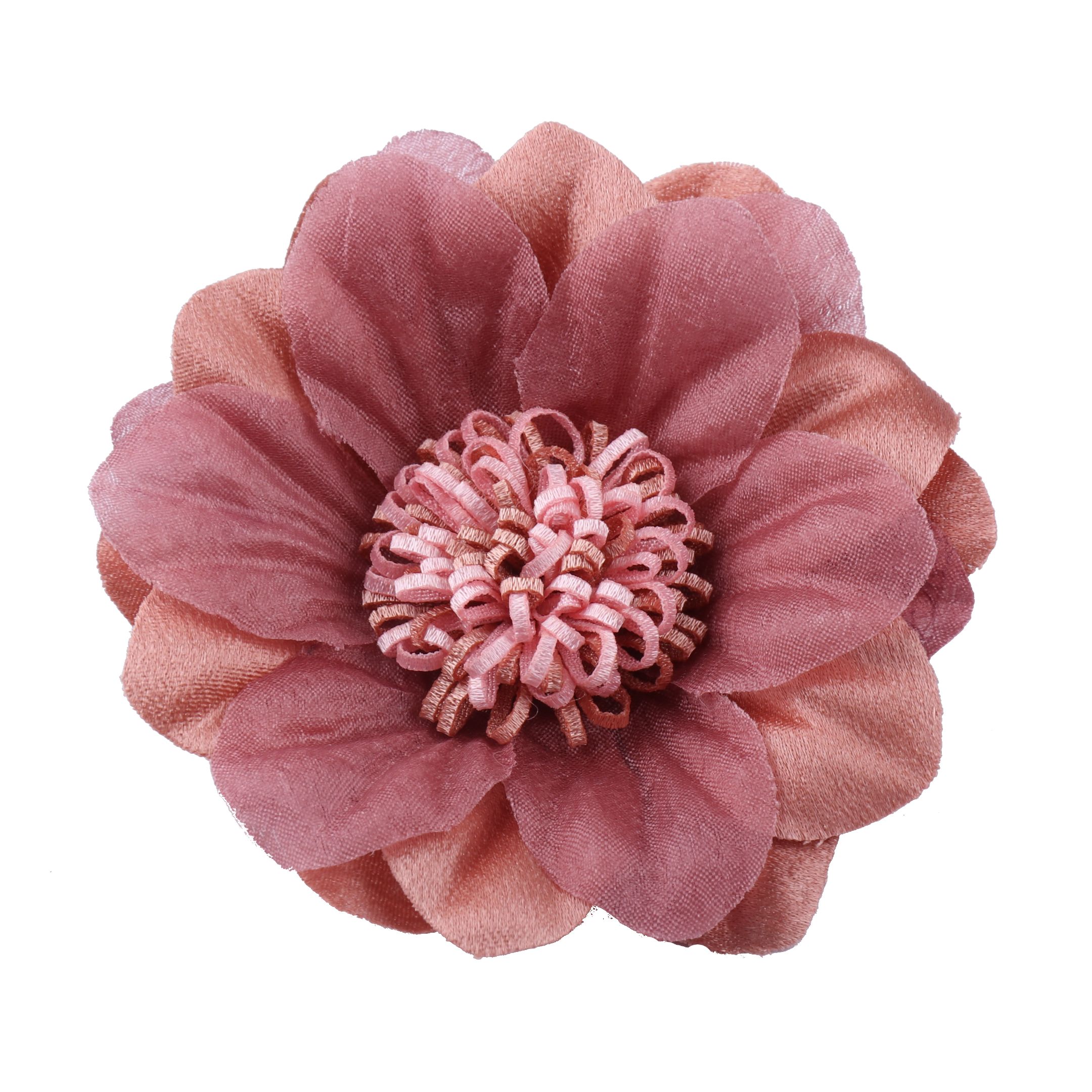 义乌布花厂家装饰发饰配件布艺花diy手工发夹胸针耳环布花朵现货详情图7