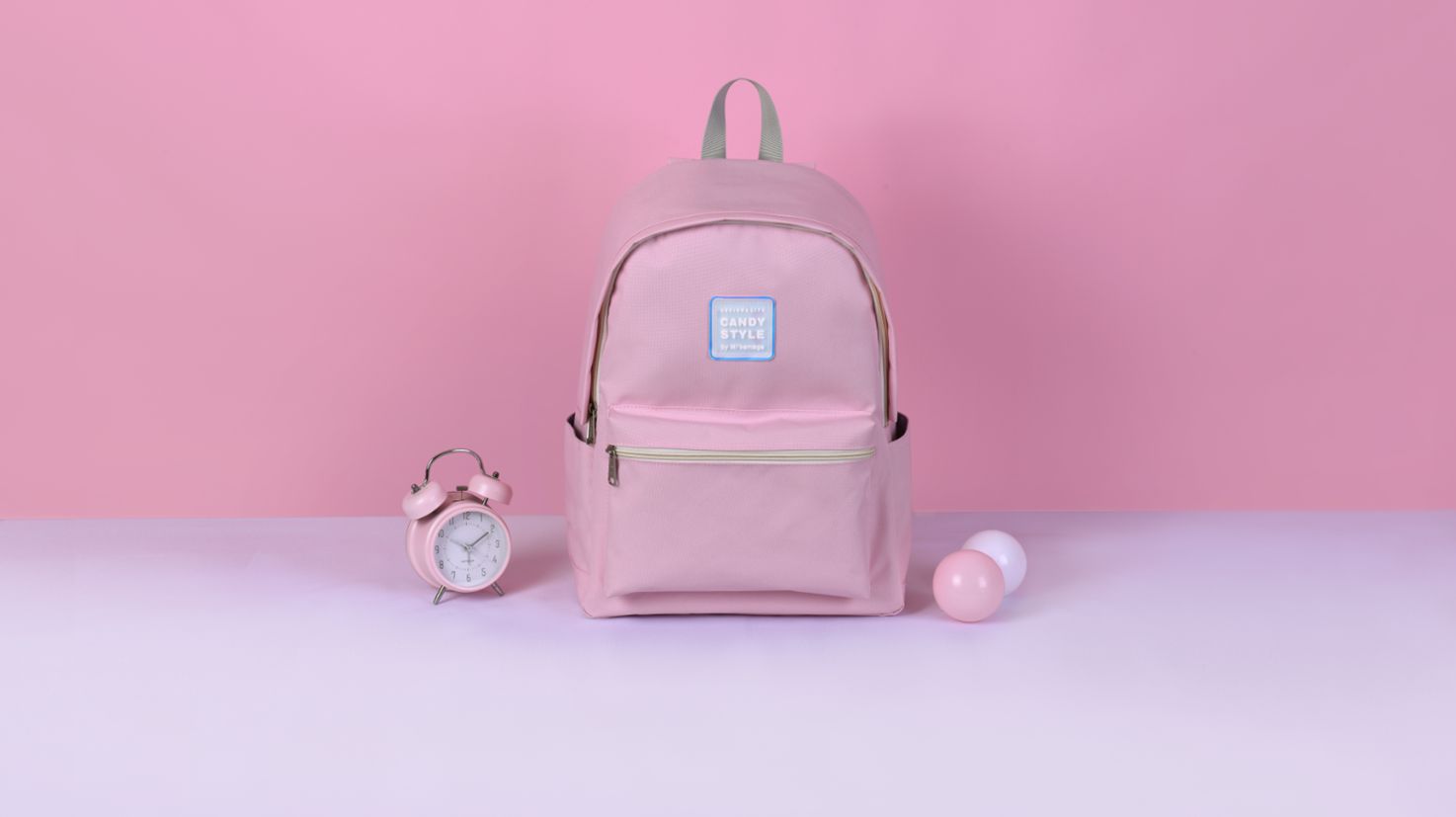 Yiwu Selection candy Fan - Light pink backpack /28708