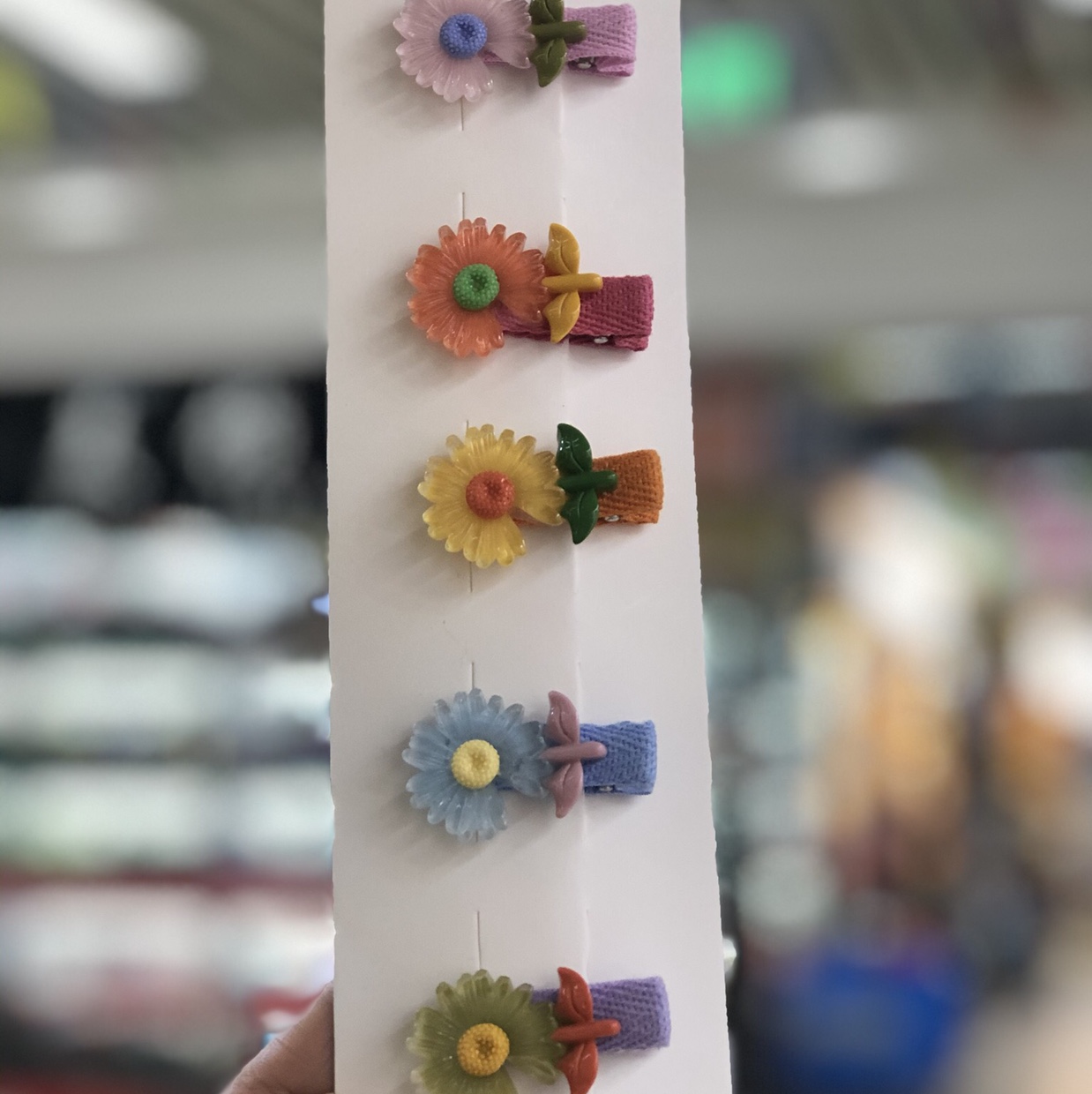 New candy-colored ring, Dongdaemun, South Korea plush hair tie, hair band, small chrysanthemum children's hair accessory edge clip