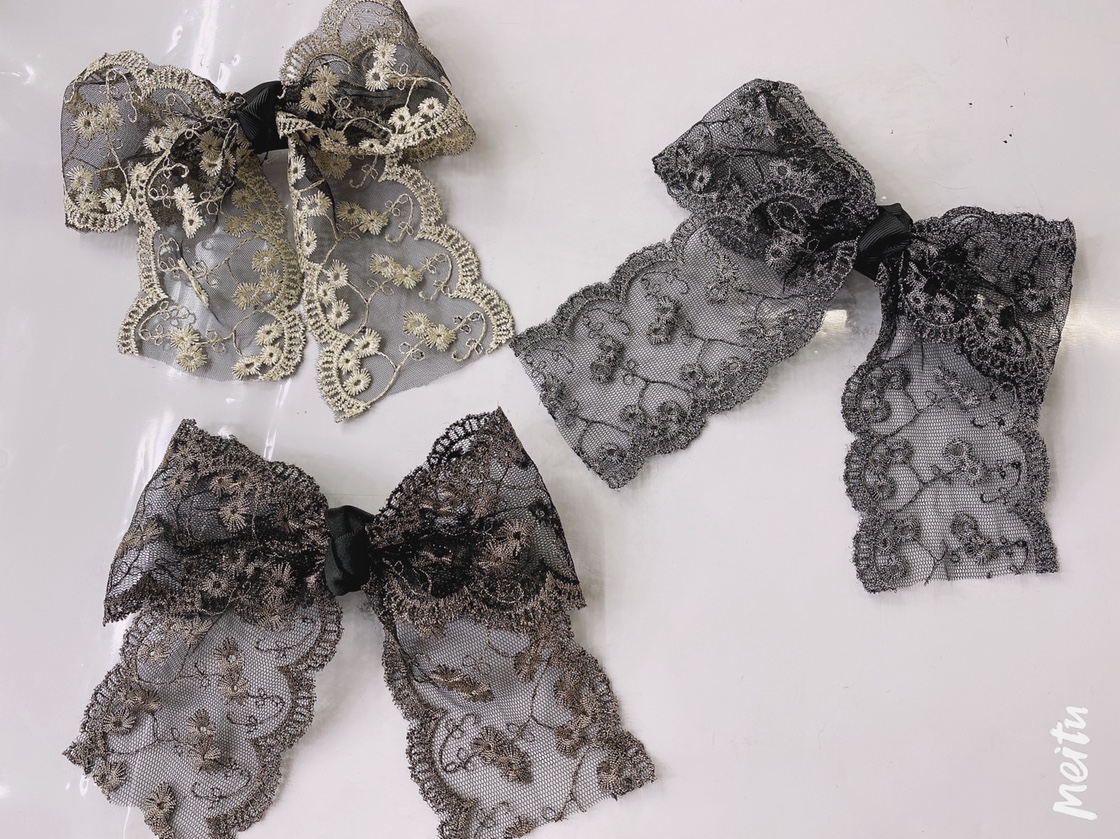 Korean Version Of The New Fashion Trend All Back Head Big Bow Tie Elastic Yellow Clip 10 Cm Clip