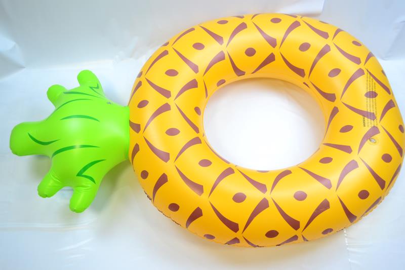 180cm big pineapple ring cartoon creative shape swimming ring manufacturers direct sales 1