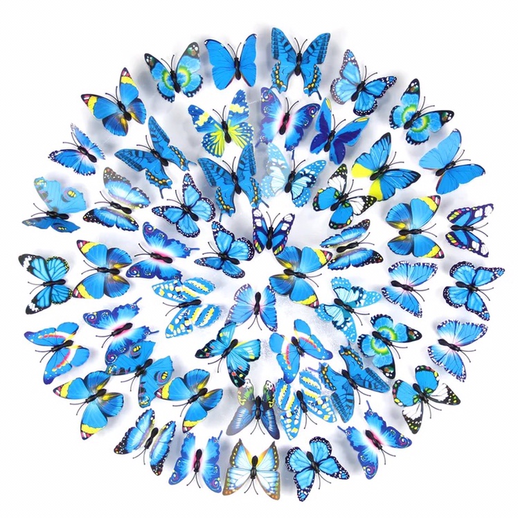 Simulated butterfly accessory fridge magnets