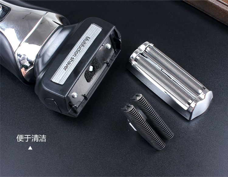 7071 Cross-border exclusive reciprocating multi-functional dual-head electric shaver, full-body washable razor detail image 6
