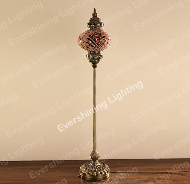 Turkish Mosaic floor lamp single ball flat ball series Specification image