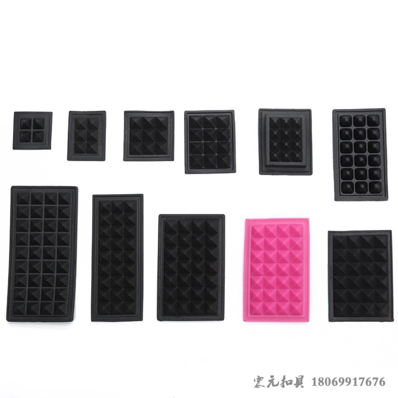 لوازم فورية من طراز PVC البلاستيكية الموجودة في القاعدة السفلية، الهرم والحقائب السفلية للحقائب detail image 1