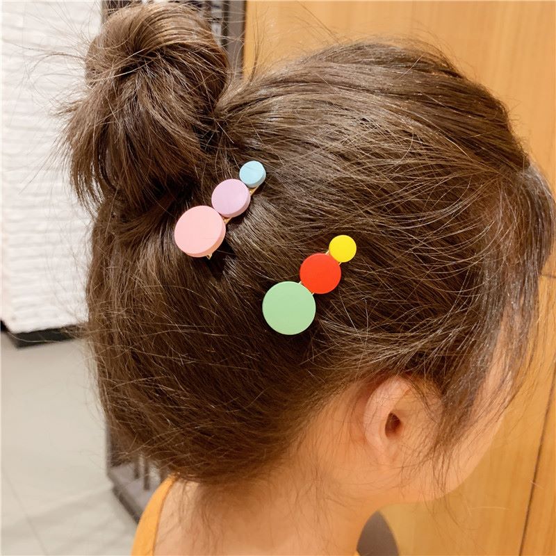 A versatile Chinese-style accessory for Hanfu that doesn't tangle hair - round wood bead press clip details Picture