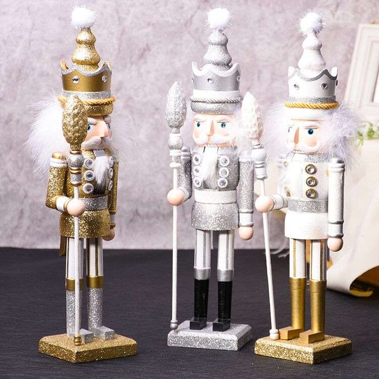 Home decoration European-style Walnut puppet King Soldier Christmas Gift decorated Nutcracker BJ4201