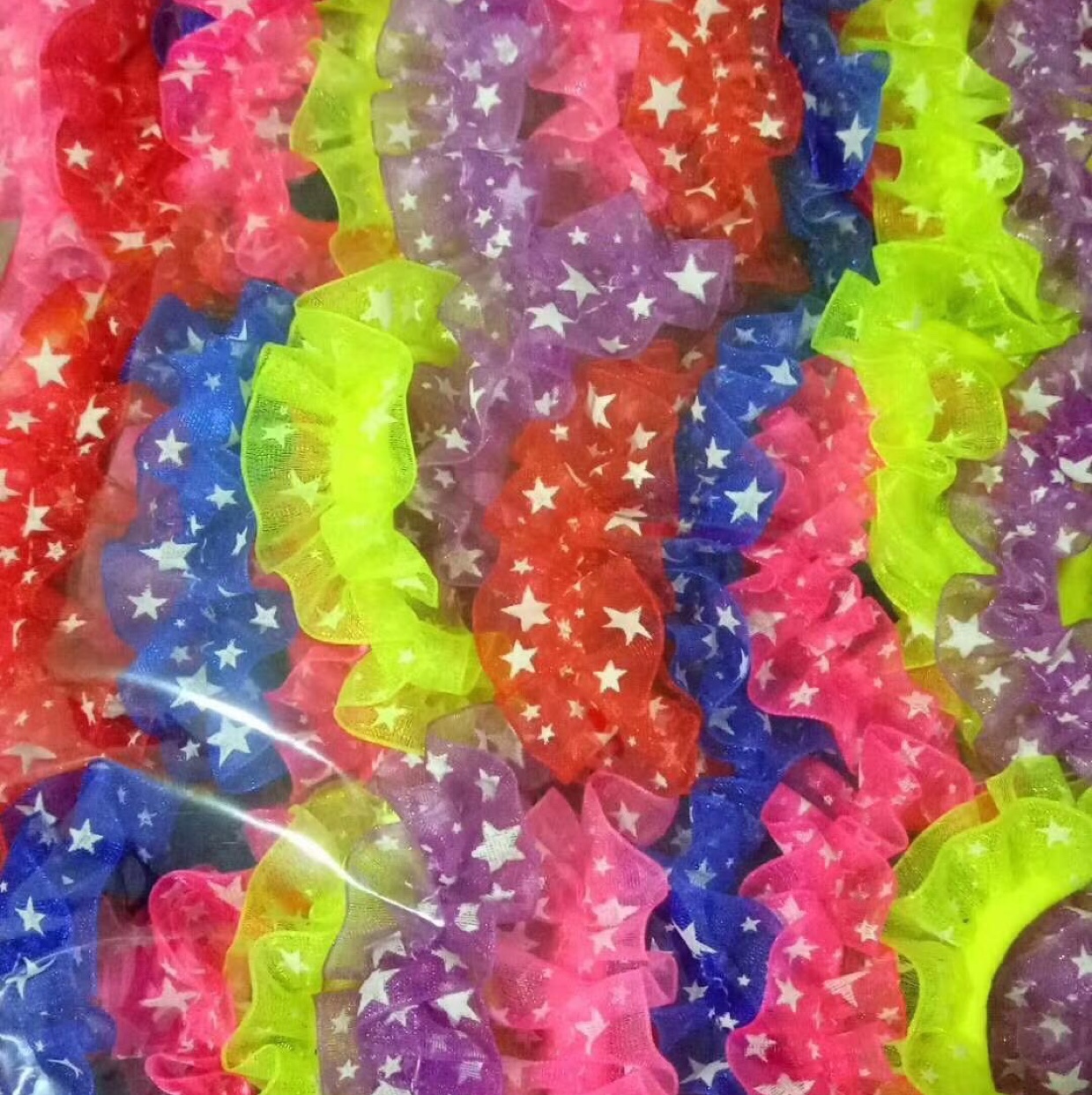 提花尼绒皮筋/发绳/毛巾圈细节图