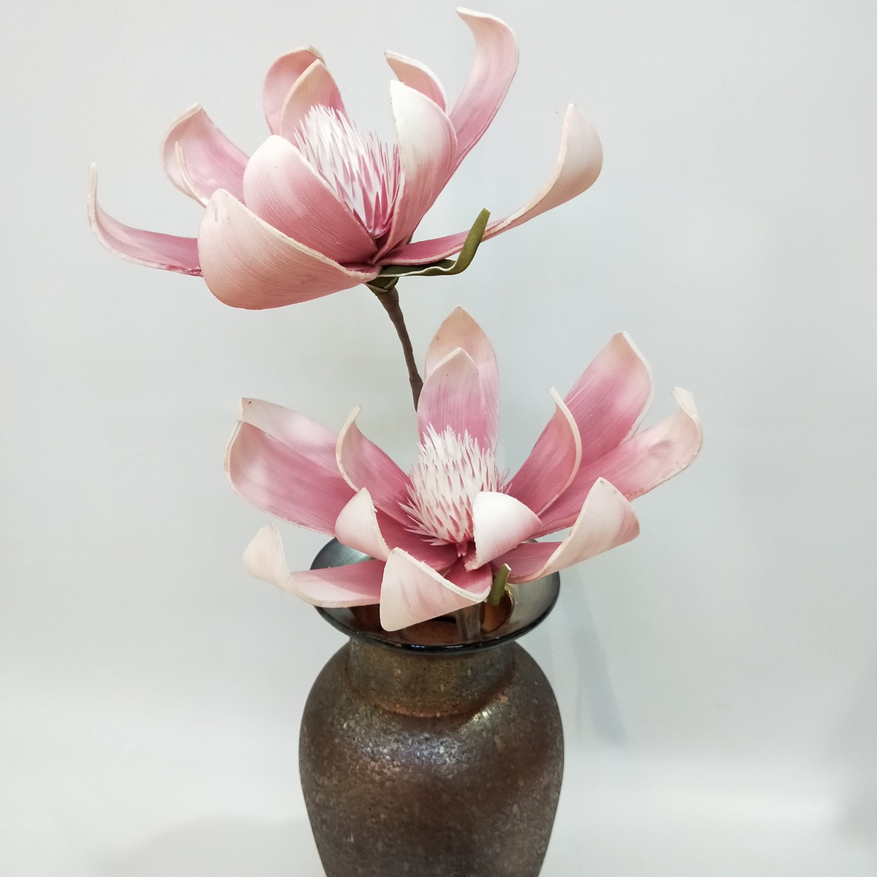 蝴蝶兰仿真花瓣干花摆设剑兰仿真花室内装饰假花植物家居装饰品