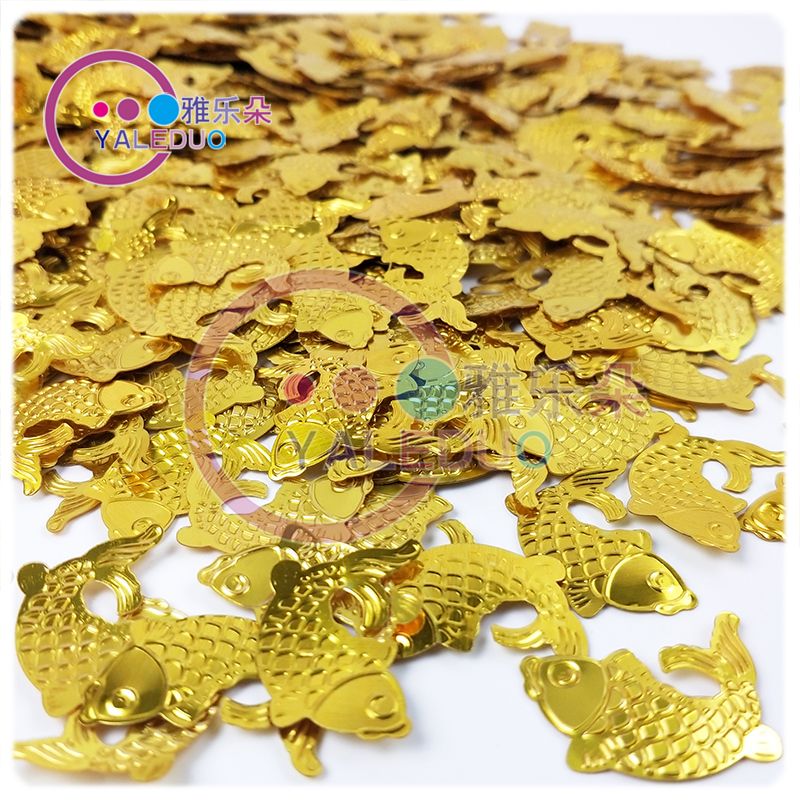 PVC23x18mm carp sequins, holiday and New Year decorations, diy handmade accessory materials, clothing sequin accessories details Picture
