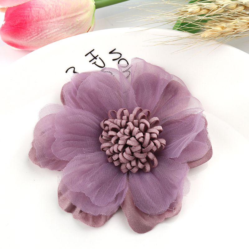 产地货源超纤绢纱仿真布艺花diy配件辅料鞋包沙滩鞋配饰材料批发详情图6