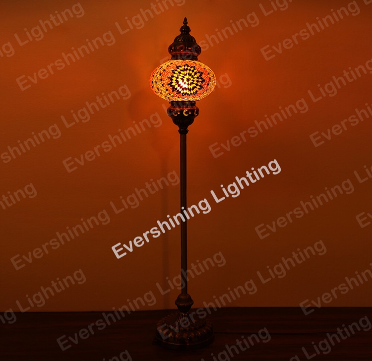 Turkish Mosaic floor lamp single ball flat ball series